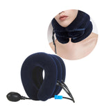 Maxbell Maxbell 3 Tier Neck Traction Inflatable Compact Tractor for Home Use Travel Elderly blue