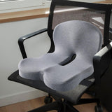 Maxbell Maxbell Chair Cushion Tailbone Cushion Breathable Back Support Multiuse Seat Cushion Light Gray