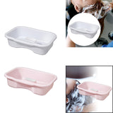 Maxbell Maxbell Shampoo Bowl for Bedside Hair Washing Tray for Bedridden Seniors Handicapped white