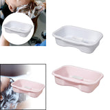 Maxbell Maxbell Shampoo Bowl for Bedside Hair Washing Tray for Bedridden Seniors Handicapped white