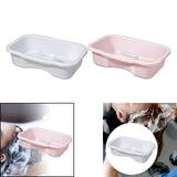 Maxbell Maxbell Shampoo Bowl for Bedside Hair Washing Tray for Bedridden Seniors Handicapped white