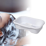 Maxbell Maxbell Shampoo Bowl for Bedside Hair Washing Tray for Bedridden Seniors Handicapped white