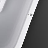 Maxbell Maxbell Shampoo Bowl for Bedside Hair Washing Tray for Bedridden Seniors Handicapped white