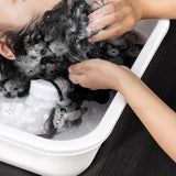Maxbell Maxbell Shampoo Bowl for Bedside Hair Washing Tray for Bedridden Seniors Handicapped white