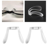 Maxbell 2 Pieces U Shape Eyeglasses Nose Pads Bridge Nose Support Clear Replacement 23mmx19.5mm