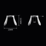 Maxbell 2 Pieces U Shape Eyeglasses Nose Pads Bridge Nose Support Clear Replacement 23mmx19.5mm