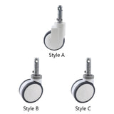 Maxbell Swivel Stem Caster Transport Castors Wheel for Hospital Beds Mop Bucket Cart Style A