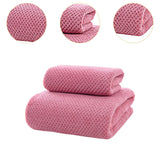 Maxbell Towel and Bath Towel Set Quick Dry Breathable Wash Cloth for Shower Yoga Deep pink