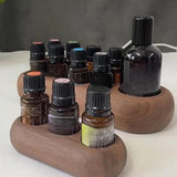 Maxbell Essential Oil Rack 3 Slots Collection Shelf Tray Wooden Essential Oil Holder