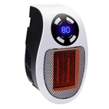 Maxbell Mini Heater UK Adapter with Remote Control Fan Heater for Home Study Kitchen