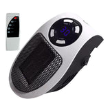 Maxbell Mini Heater UK Adapter with Remote Control Fan Heater for Home Study Kitchen