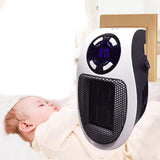 Maxbell Mini Heater UK Adapter with Remote Control Fan Heater for Home Study Kitchen