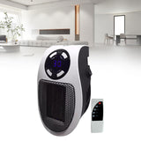 Maxbell Mini Heater US Adapter Plug with Remote Controller for Study Bedroom Kitchen