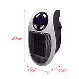 Maxbell Small Heater EU Adapter Plug with Remote Controller for Study Office Bedroom