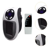 Maxbell Small Heater EU Adapter Plug with Remote Controller for Study Office Bedroom