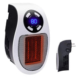 Maxbell Small Heater EU Adapter Plug with Remote Controller for Study Office Bedroom