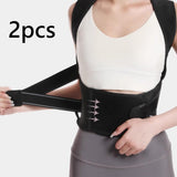 Maxbell 2 Pieces Back Brace and Posture Corrector Comfortable Shoulder and Neck Support L