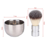 Maxbell Men Shaving Soap Bowl and Brush Kit for Valentine’S Day Gift Stainless Steel