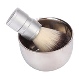 Maxbell Men Shaving Soap Bowl and Brush Kit for Valentine’S Day Gift Stainless Steel