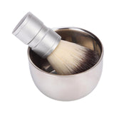 Maxbell Men Shaving Soap Bowl and Brush Kit for Valentine’S Day Gift Stainless Steel