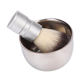 Maxbell Men Shaving Soap Bowl and Brush Kit for Valentine’S Day Gift Stainless Steel