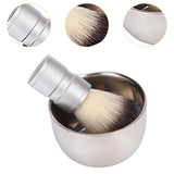 Maxbell Men Shaving Soap Bowl and Brush Kit for Valentine’S Day Gift Stainless Steel