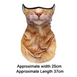 Maxbell Neck Gaiter Cat Design Summer Face Mask with Ear Loops for Skiing Daily Wear brown