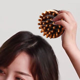 Maxbell Wooden Massager Back Muscle Portable Guasha Scraping Brush for Arm Waist Leg 9.5x4.5cm Light Brown