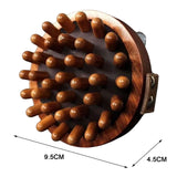 Maxbell Wooden Massager Back Muscle Portable Guasha Scraping Brush for Arm Waist Leg 9.5x4.5cm Light Brown