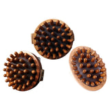 Maxbell Wooden Massager Back Muscle Portable Guasha Scraping Brush for Arm Waist Leg 9.5x4.5cm Light Brown