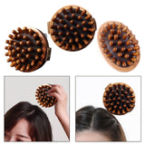 Maxbell Wooden Massager Back Muscle Portable Guasha Scraping Brush for Arm Waist Leg 9.5x4.5cm Light Brown