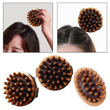 Maxbell Wooden Massager Back Muscle Portable Guasha Scraping Brush for Arm Waist Leg 9.5x4.5cm Light Brown