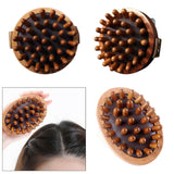 Maxbell Wooden Massager Back Muscle Portable Guasha Scraping Brush for Arm Waist Leg 9.5x4.5cm Light Brown