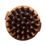 Maxbell Wooden Massager Back Muscle Portable Guasha Scraping Brush for Arm Waist Leg 9.5x4.5cm Brown