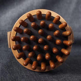 Maxbell Wooden Massager Back Muscle Portable Guasha Scraping Brush for Arm Waist Leg 9.5x4.5cm Brown