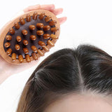 Maxbell Wooden Massager Back Muscle Portable Guasha Scraping Brush for Arm Waist Leg 11x7.5cm Brown