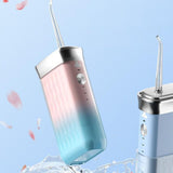Maxbell Water Dental Flosser Powerful Electric Oral Irrigator for Home Travel Office gradient  pink