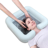 Maxbell Inflatable Wash Basin Bedside Hair Washing Tray for Bedridden Woman