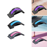 Maxbell Back Massaging Stretcher Equipment Waist Muscle Relief Lumbar Support Device violet