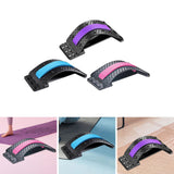 Maxbell Back Massaging Stretcher Equipment Waist Muscle Relief Lumbar Support Device violet