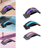 Maxbell Back Massaging Stretcher Equipment Waist Muscle Relief Lumbar Support Device violet
