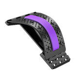 Maxbell Back Massaging Stretcher Equipment Waist Muscle Relief Lumbar Support Device violet