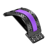 Maxbell Back Massaging Stretcher Equipment Waist Muscle Relief Lumbar Support Device violet