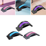 Maxbell Back Massaging Stretcher Equipment Waist Muscle Relief Lumbar Support Device violet