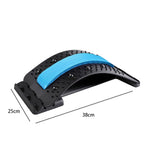 Maxbell Maxbell Back Massaging Stretcher Equipment Waist Muscle Relief Lumbar Support Device blue