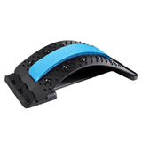 Maxbell Maxbell Back Massaging Stretcher Equipment Waist Muscle Relief Lumbar Support Device blue