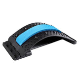 Maxbell Maxbell Back Massaging Stretcher Equipment Waist Muscle Relief Lumbar Support Device blue