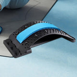 Maxbell Maxbell Back Massaging Stretcher Equipment Waist Muscle Relief Lumbar Support Device blue