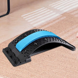 Maxbell Maxbell Back Massaging Stretcher Equipment Waist Muscle Relief Lumbar Support Device blue
