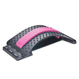 Maxbell Back Massaging Stretcher Equipment Waist Muscle Relief Lumbar Support Device pink